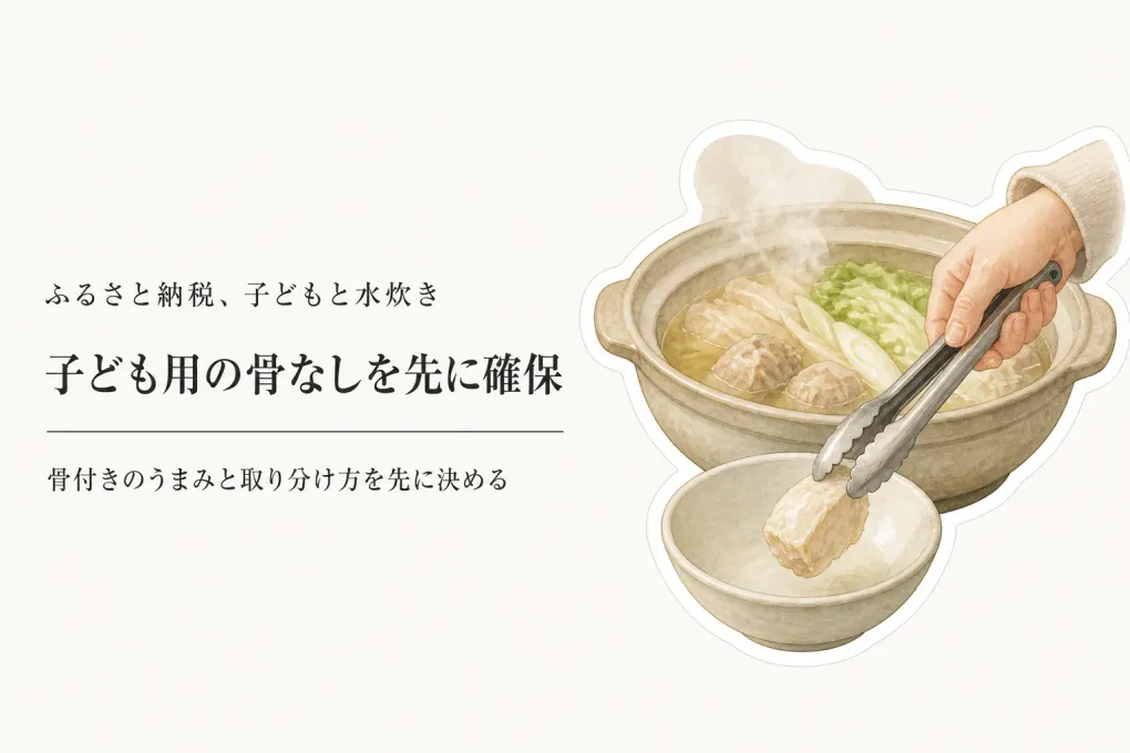 秋冬前のふるさと納税水炊き、子ども用は骨なしを先に確保する？