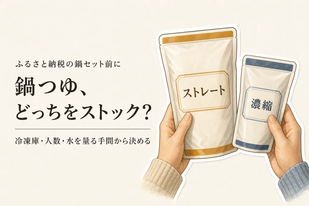 秋の鍋つゆストックはストレートと濃縮どっち？冷凍庫を空けない買い方