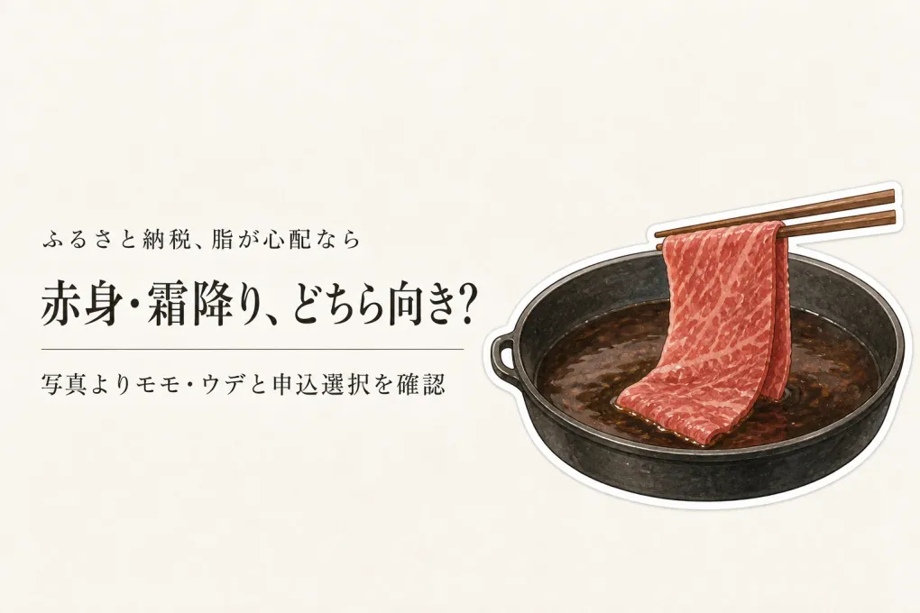 ふるさと納税のすき焼き肉は赤身と霜降りどっち？脂が重くない和牛の選び方